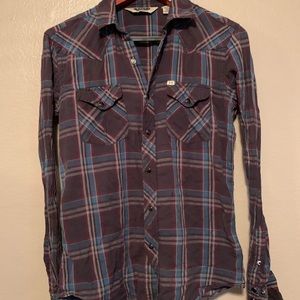 Salt Valley plaid button down